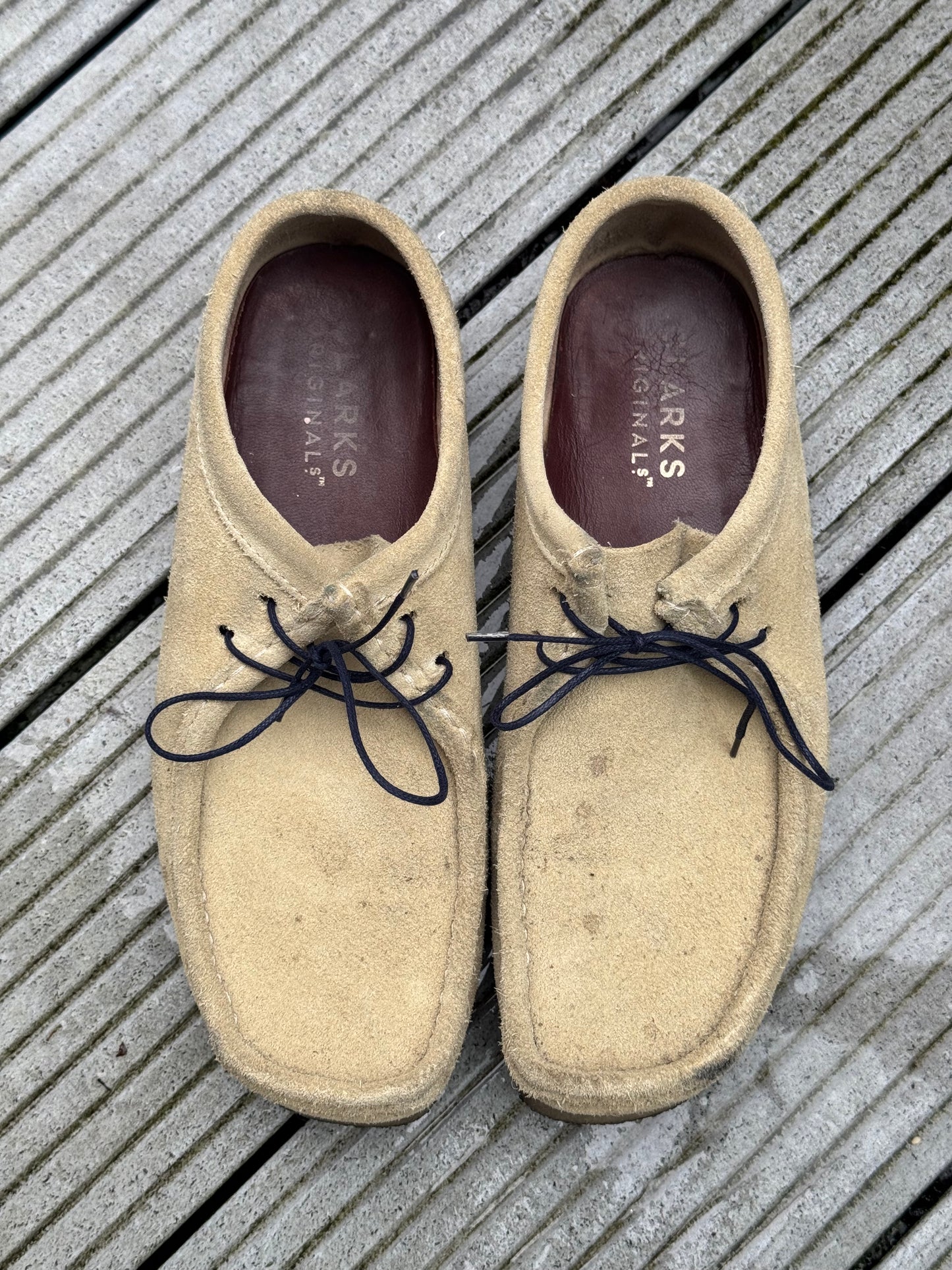 Navy Round Laces Banded - 45cm