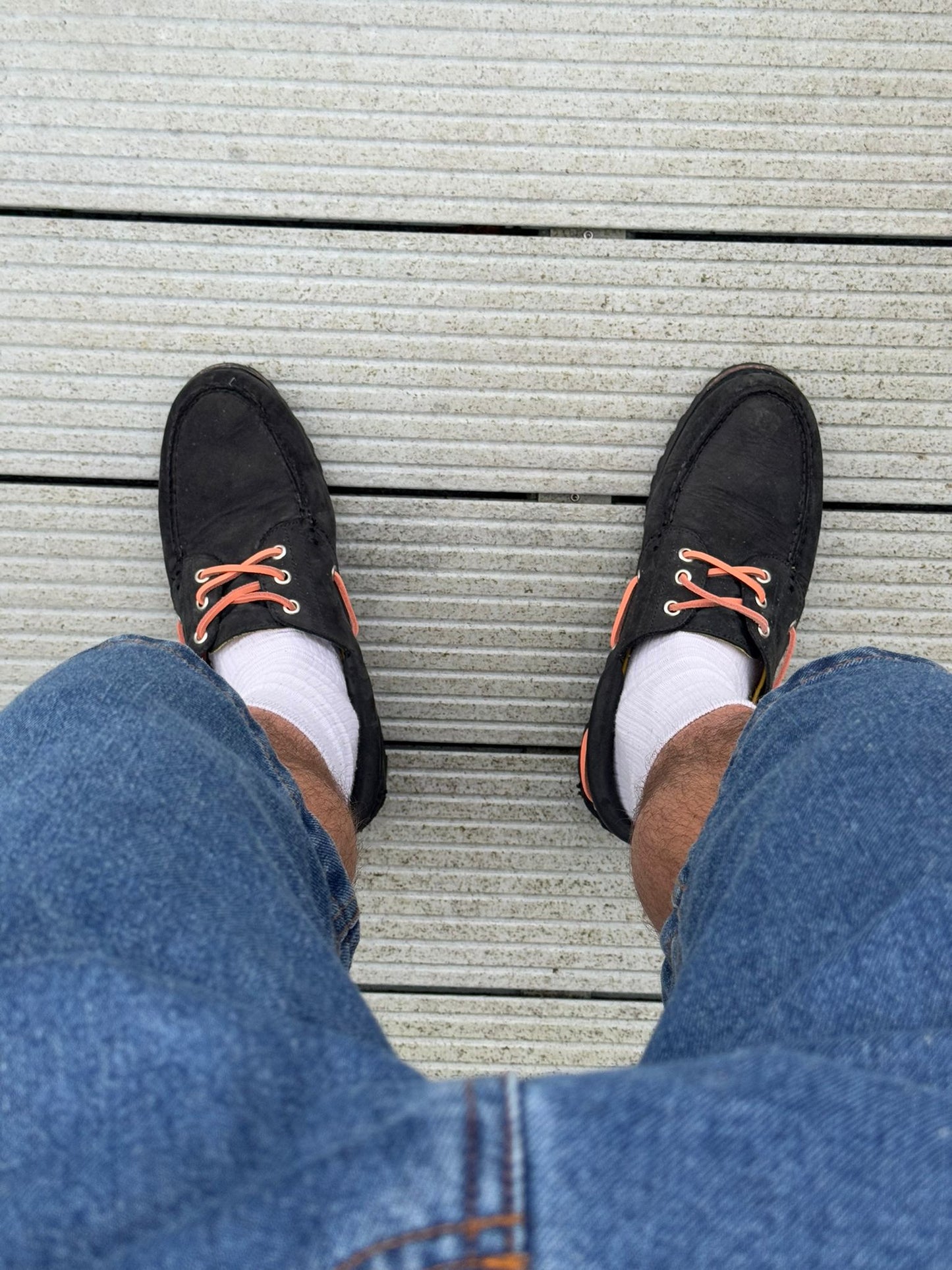 Peach Leather Laces - 120cm